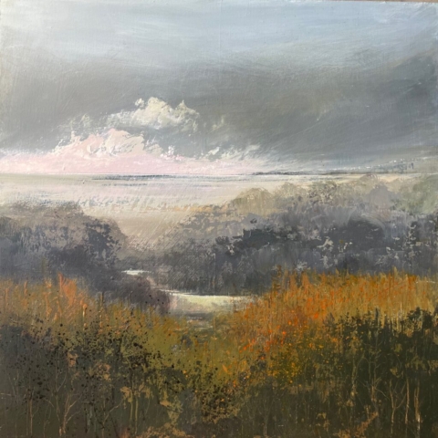 Dusk, rain clearing 40x40cm Sold