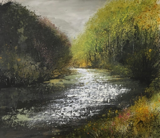 Spring sparkle 32 x 32cm SOLD
