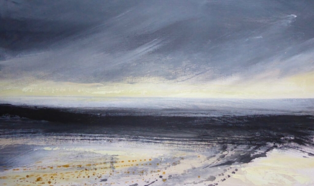 Golden glow, dusk 58 x 34cm SOLD
